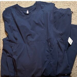 NWT Free People Navy Blue Sleeveless Top and pants set